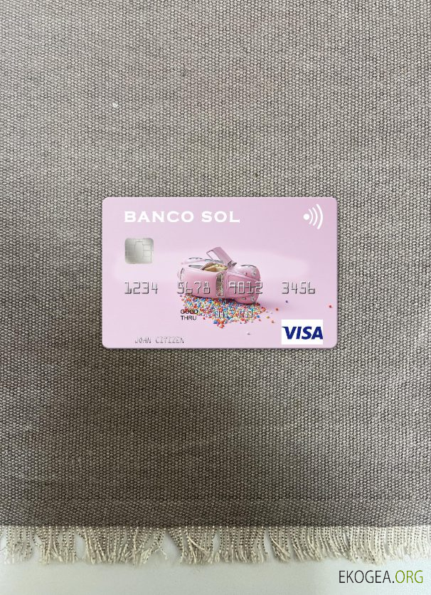 Angola Banco Sol carte visa photolook recto